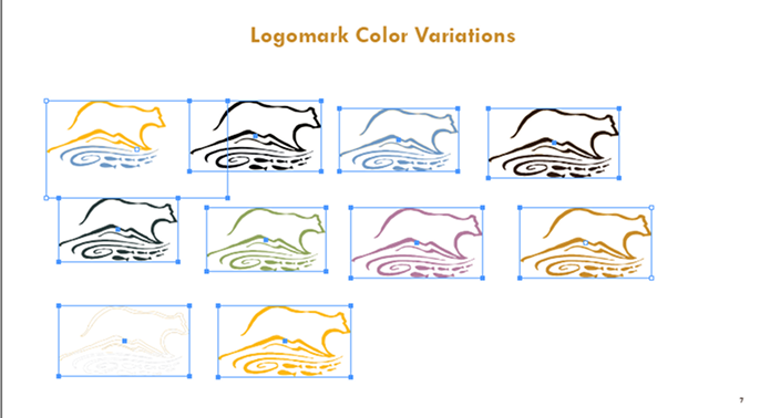 KNRD logomark color variations